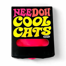 Schylling NeeDoh Cool Cats Pink Cat Tactile Squeeze Toy Ages 4 