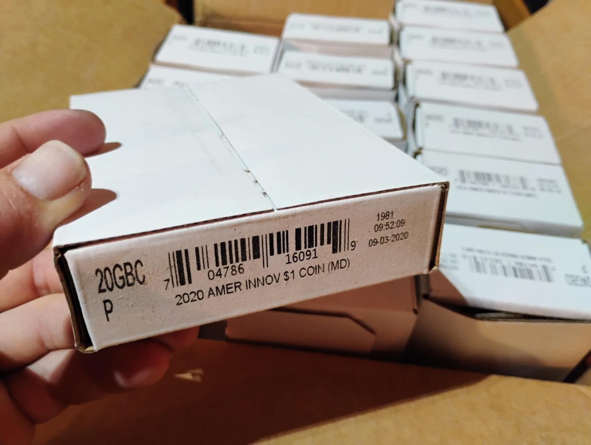 Sealed Box, $100 Mint Bag 2020-P Maryland American Innovation