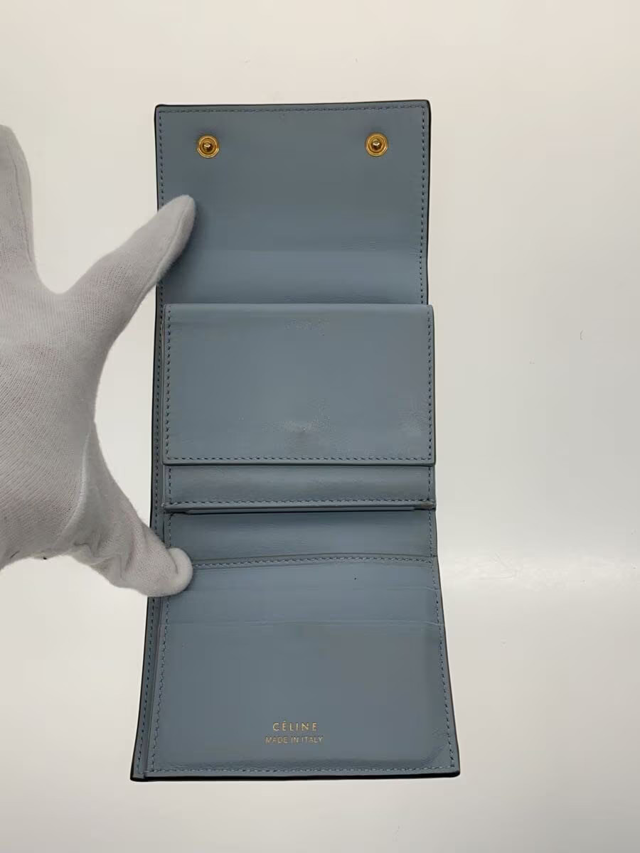 CELINE Multi-Function Tri-Fold Wallet in Grey Lea… - image 4