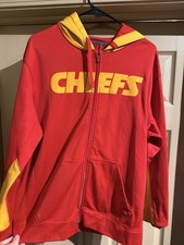 Kansas City Chiefs Hoodie Zip Up Size Large