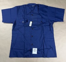 Vintage US Navy Utility Shirt Mens Size XL Navy Blue NOS With Tags