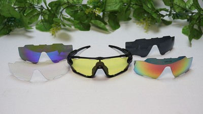  Oakley Jawbreaker Aero Flight Sunglasses with 5 Interchangeable Lenses #1