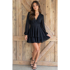 Showpo Mini LBD Dress Black, Semi Formal, Event, Cocktail, Size US 6