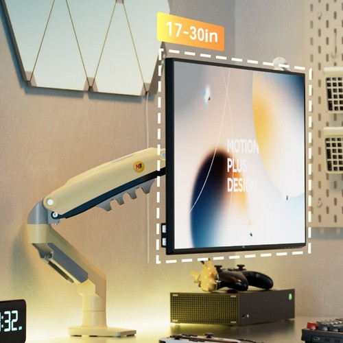 NB F80 Desktop Gas Spring 17-30" LCD LED Monitor Holder Mount Arm _ou - Photo 10/19