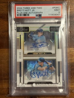 2024 Panini Three and Two  George Brett Bobby Witt Jr Plus One Dual Auto /32