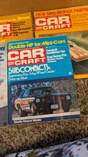 LOT 5 1970s CAR CRAFT MAGAZINE DRAG RACING CHEVY FORD SUBCOMPACTS & MORE