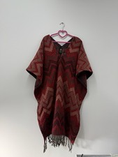 Vintage Double RRL Polo Ralph Lauren Wool Poncho Western Blanket Navajo Pattern