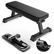 FF FINER FORM GYM QUALITY FOLDABLE FLAT BENCH FOR MULTI-PURPOSE WEIGHT