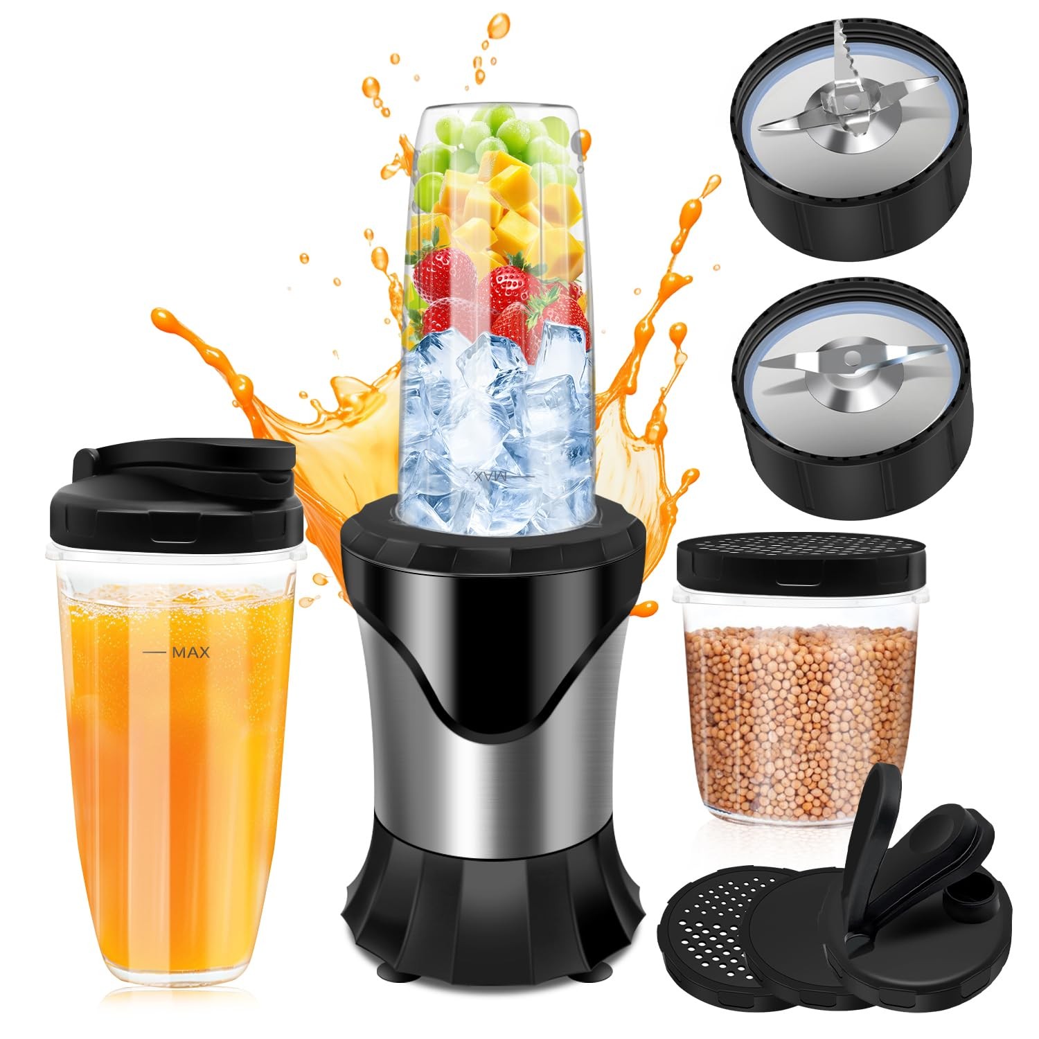 900W Blender for Smoothies, Personal Blender for Shakes and 