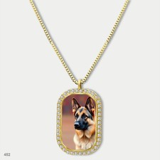 Gorgeous Cute German Shepherd Dog Breed Fashion Pendant Necklace Chain Picture D