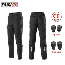 WOSAWE Motorcycle Pants CE Knee/Hip Pads Water-repellent Lightweigh Riding Pants