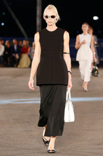 $1298 Tory Burch SS 2023 Black Hook & Eye Wool Short Tunic Dress size 12