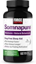 Force Factor Somnapure Drug-Free Sleep Aid for Adults 60 Count (Pack of 1) 