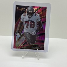 2025 Panini Select - Club Level Tristan Wirfs #238 Pink Shock Prizm