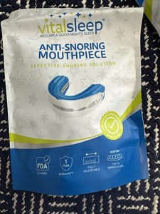 NEW VitalSleep ANTI-SNORING Mouthpiece Mouth Guard Stopper Fully Adjustable