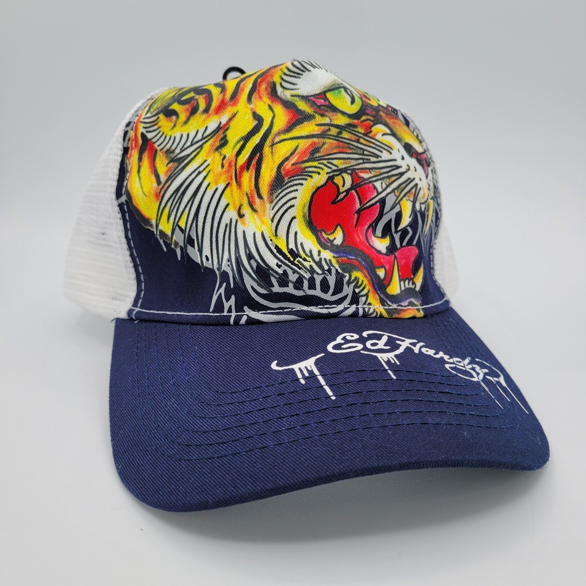 Ed Hardy Hat Snapback Baseball Cap Mesh Back Throwback Y2K 2000s
