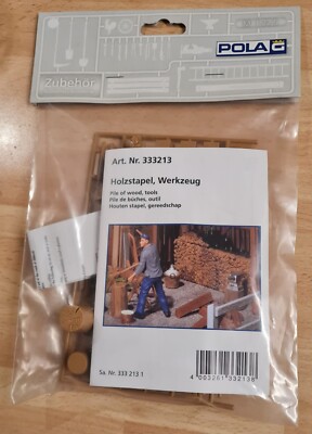 Pola 333213G -Zubehör Holzstapel, Werkzeug/ NEU OVP  / Sammlungsauflösung