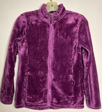 32 Degrees Heat Girl's Full-Zip Fleece Jacket Size Large L 14-16 Maroon Kids