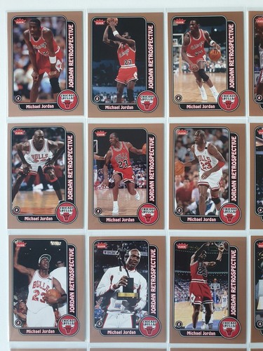 2008 Fleer Michael Jordan Jordan Retrospective (Complete Set of 23+1) - Rare - Picture 2 of 6