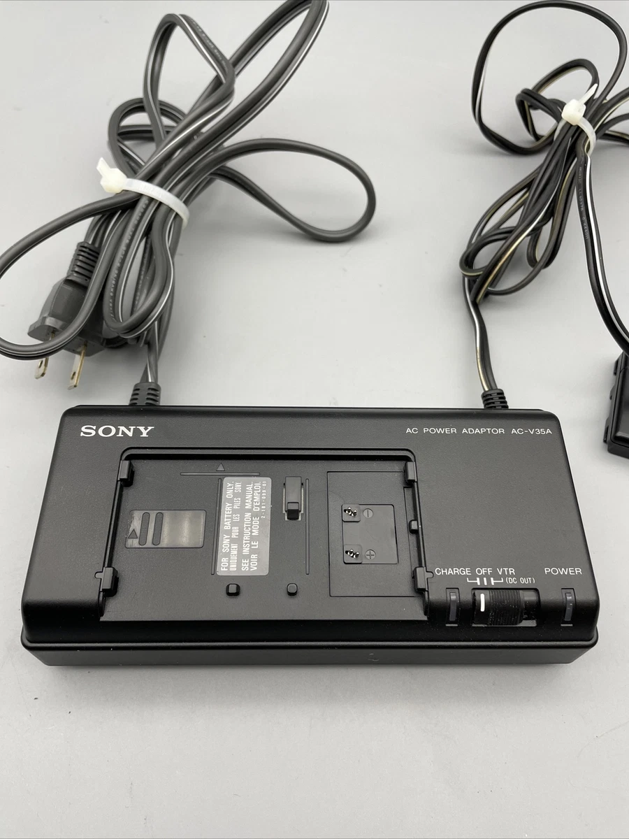Sony ACV35A AC Power Adapter & Battery Charger For Camcorder & Video 8