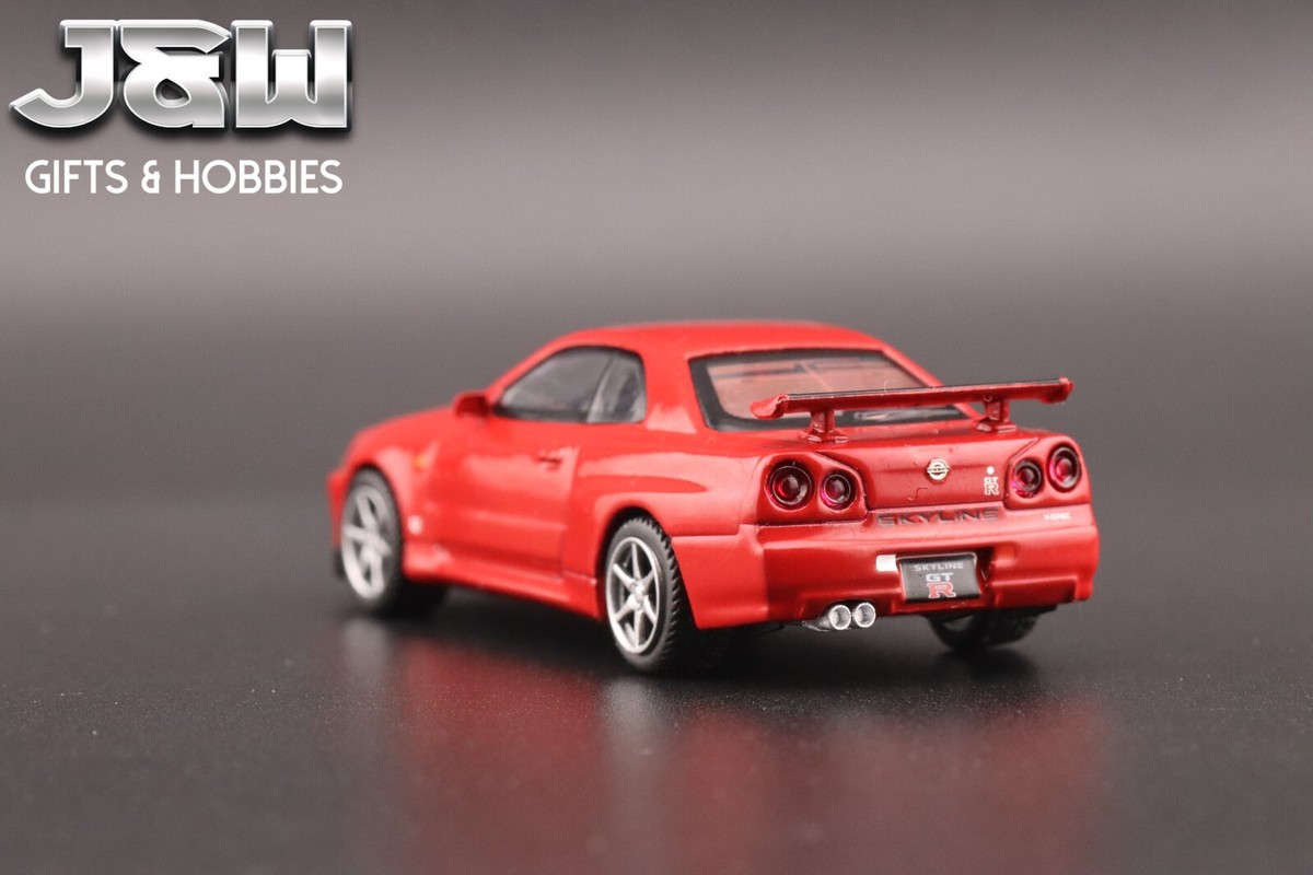 Mini GT Nissan GT-R (R34) V-Spec Active Red #796 1/64 | eBay