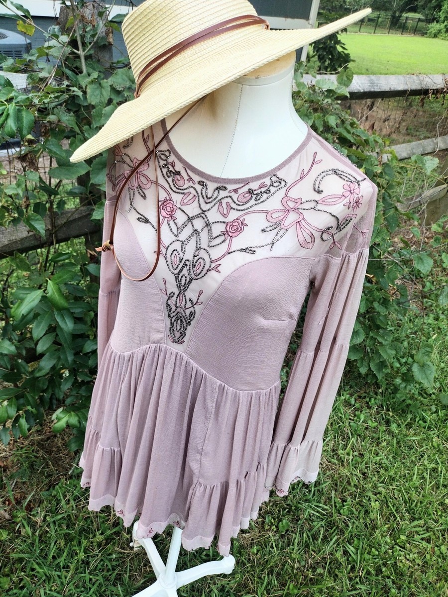 free people sheer beaded dress SZ S PANAMA CITY MAUVE EMBROIDERED MINI Size:Dress Size Pants: 38 Buy Yumi Black Velvet ready style Customize Dresses