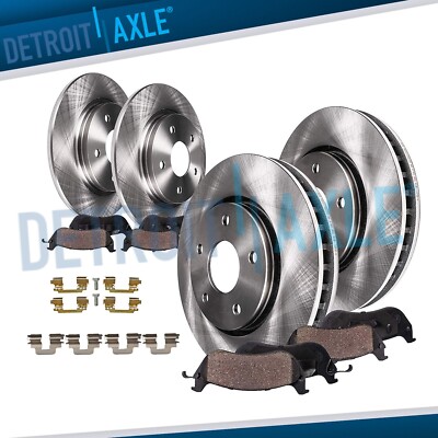 8pc Front Rear Brake Rotors Ceramic Brake Pads for 2006-2009 Mercedes-Benz B200
