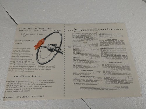 Ford 1959 folleto de ventas original - Imagen 3 de 3