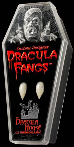 FANGS CUSTOM MENS SIZE VAMPIRE DRACULA MEDIUM TWILIGHT THERMOPLASTIC TEETH - Picture 2 of 3