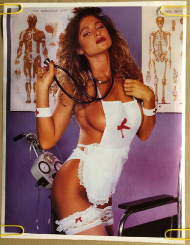 Sexy Nurse Original Vintage Poster Sexy Woman Doctor Head Shop 1980s Pin Up eBay