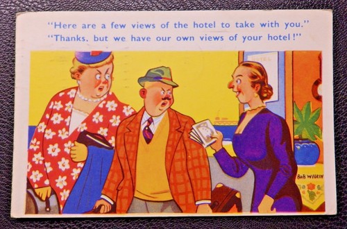 Bob Wilkin Classic Seaside Postcards Comic / Humour - choose from menu - Picture 12 of 12