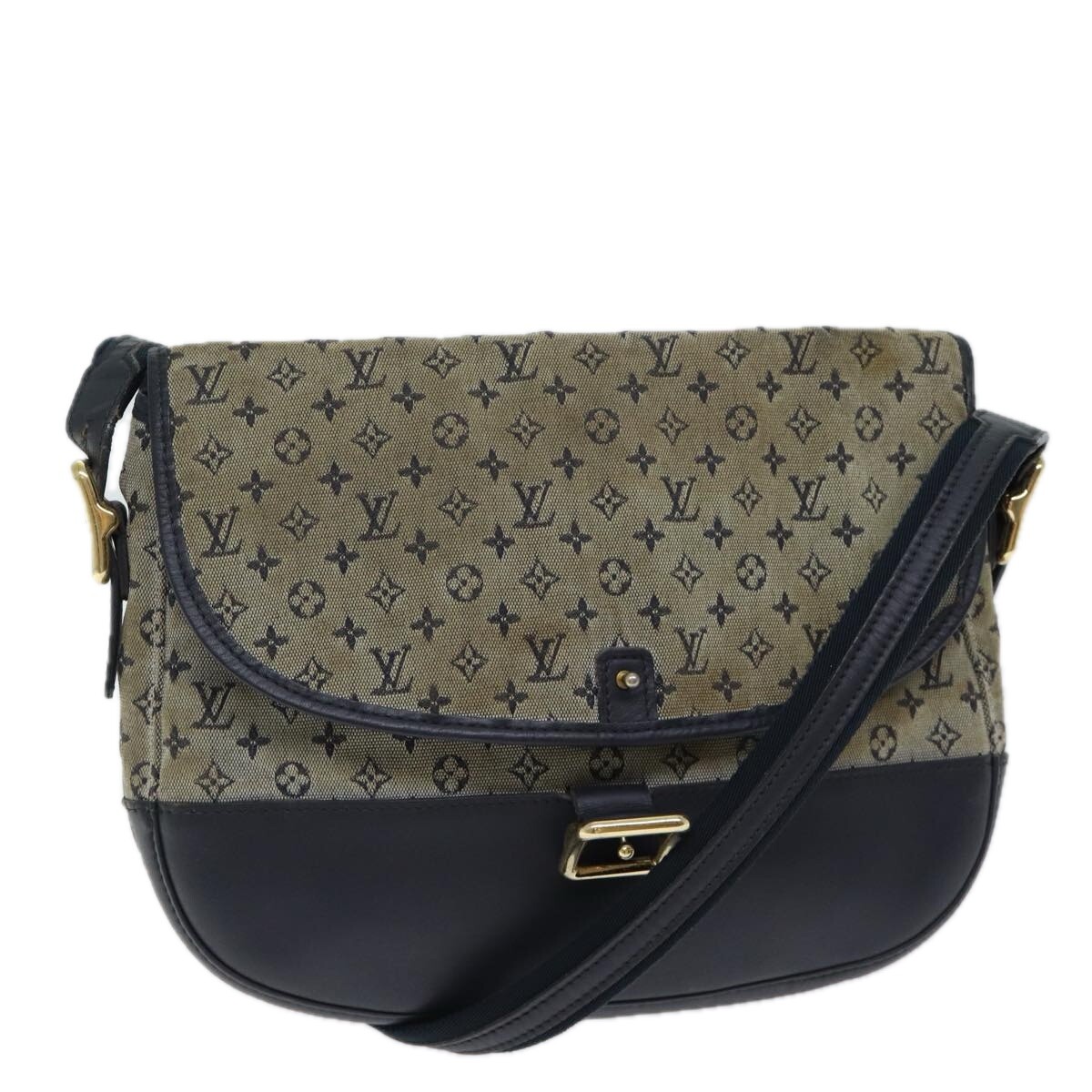 LOUIS VUITTON Monogram Mini Belanger Shoulder Bag Blue M92670 LV  