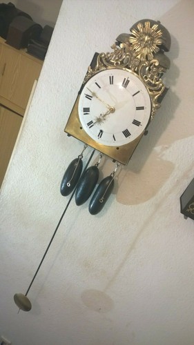 HIMMLISCHE ANTIKE 4 GLOCKEN 3 WERKEN - COMTOISE SONNEN UHR 1815-1820 RAAR ! VON - Bild 9 von 12