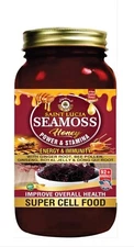 Organic SAINT LUCIA SEA MOSS Honey By Al-Riyan, Power & Stamina, Super Cell Food