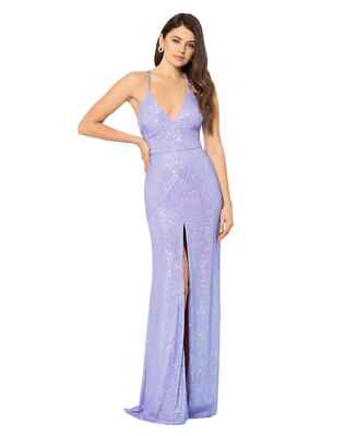 blondie nites purple dress Blondie Nites Juniors Womens Mesh Maxi Evening Dress, Periwinkle