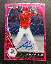 2021 Panini Prizm Draft Picks Base Autographs Prizms Pink Velocity Ryan Holgate