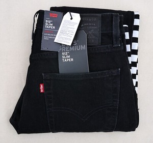 levi's 512 black mens jeans