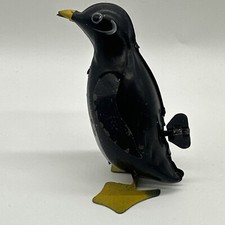 Wind-Up Tin Litho Toy Walking Penguin - Working