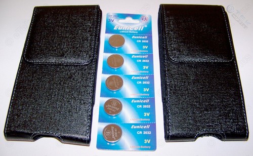 x2 Black Case Pouch with Belt Clip for HP 35s Calculator + 5x Batteries HP35s - Picture 3 of 10