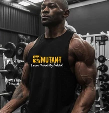 New Men's Vest Fitness Sports Sleeveless Muscle Training Vest 