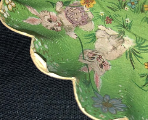 VINTAGE! HALLMARK GERMAN PRESSED PAPER COOKIE TRAY - DELIGHTFUL EASTER GRAPHICS! - Picture 10 of 10