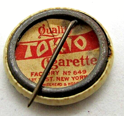 c 1910 Struck With Delight Comic Celluloid Pin Button Tokio c 1910 Struck With Delight Comic Celluloid Pin Button Tokio