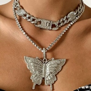 tiffany butterfly necklace