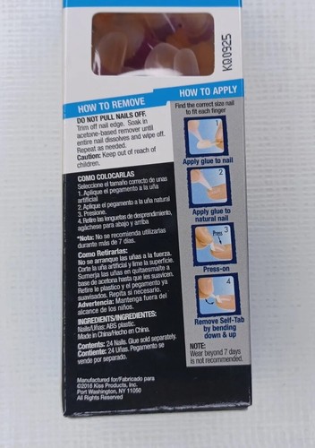 Broadway Nails Fashion Design Petites Glue on Nails Midnight Petite Length - Picture 9 of 11