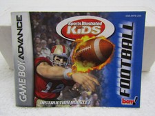 Authentic Instruction Manual Only Sports Illustr. Kids Football Game Boy Advance