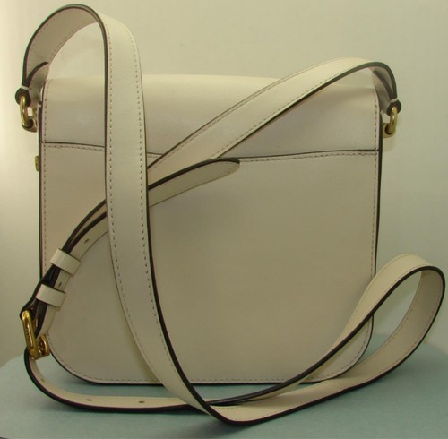 Coach Hutton Kreide weiße Ledersatteltasche Umhängetasche gebraucht B2080-610 - Bild 3 von 5