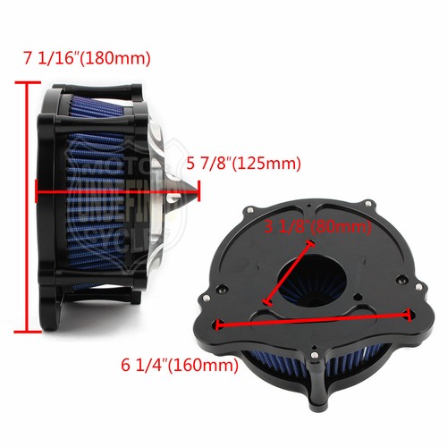 Air Cleaner Intake Filter Kit For Harley Touring Electra Road Glide - Picture 7 of 8