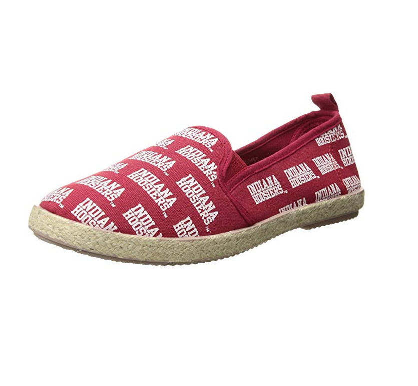 Женская парусиновая обувь без шнуровки FOCO NCAA Womens Indiana Hoosiers Espadrille
