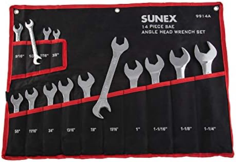 Sunex 9914 SAE Angled wrench set, 9914