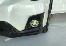 Front Fog Light Cover Round Trim for 2018-2020 Subaru XV 2PCS ABS Chrome